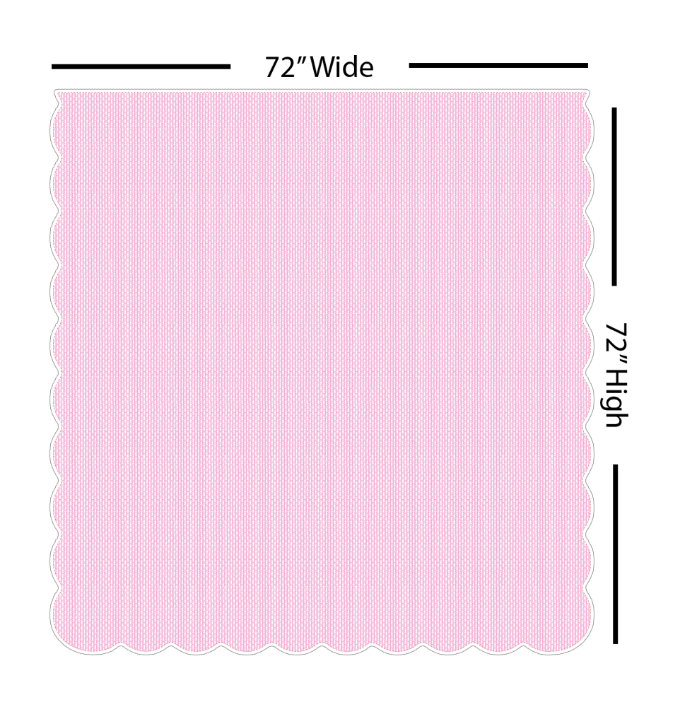 Maximo Peony | Scalloped Shower Curtain | Made in the USA