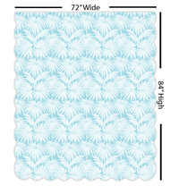 Folly Beach Glass | Scalloped Shower Curtain | Made in the USA