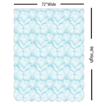 Folly Beach Glass | Scalloped Shower Curtain | Made in the USA