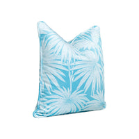 Folly Beach Glass | Teal Throw Pillow
