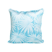 Folly Beach Glass | Teal Throw Pillow
