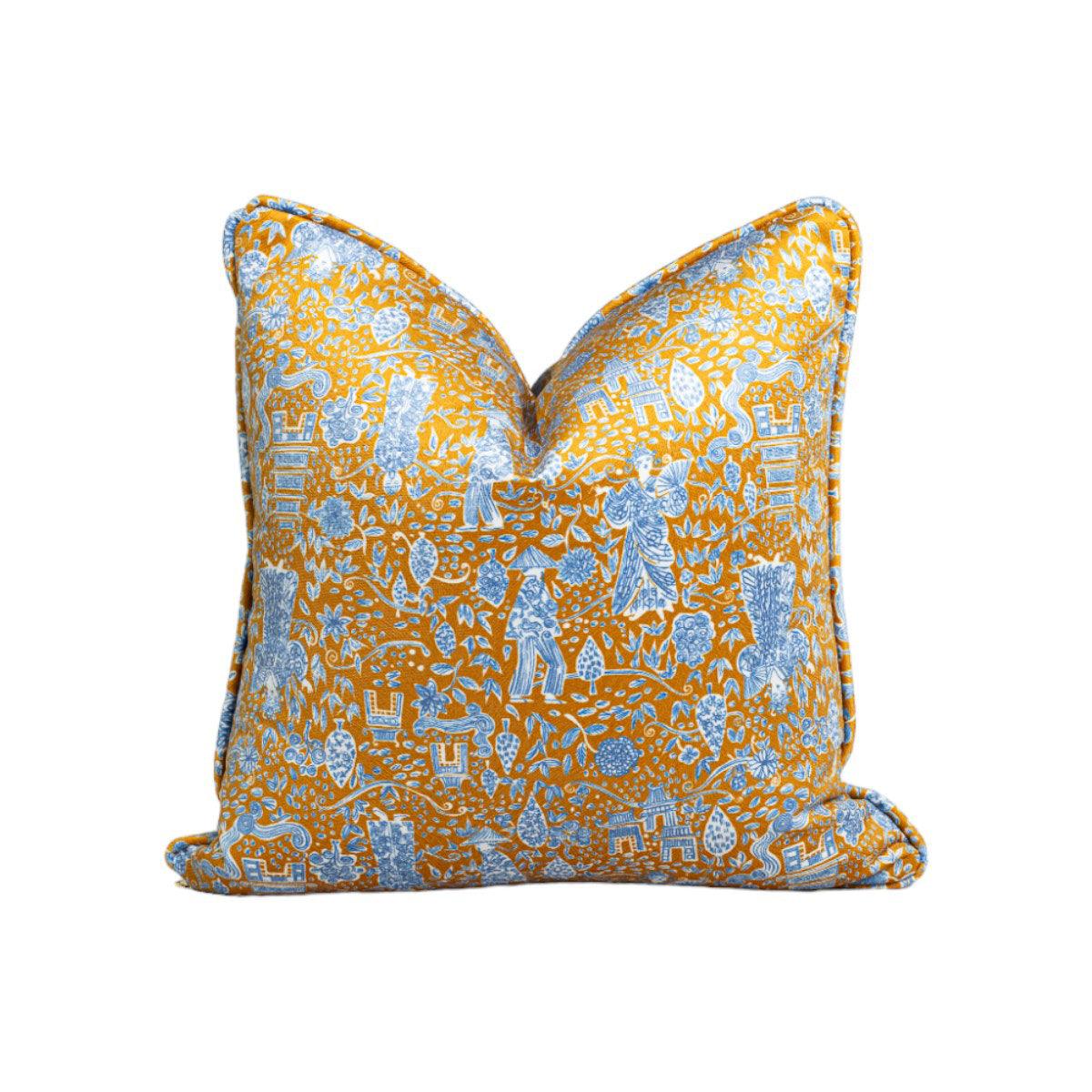 Ganni Sunbaked | Chinoiserie Throw Pillow