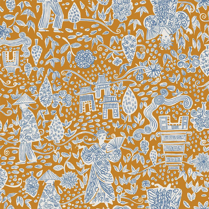 Ganni Sunbaked | Chinoiserie Fabric By The Yard