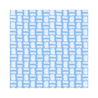 Maximo Barely Blue | Scalloped Shower Curtain | Made in the USA