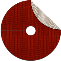 Merry Midnight Tree Skirt | Reversible Red & Animal Print Pattern