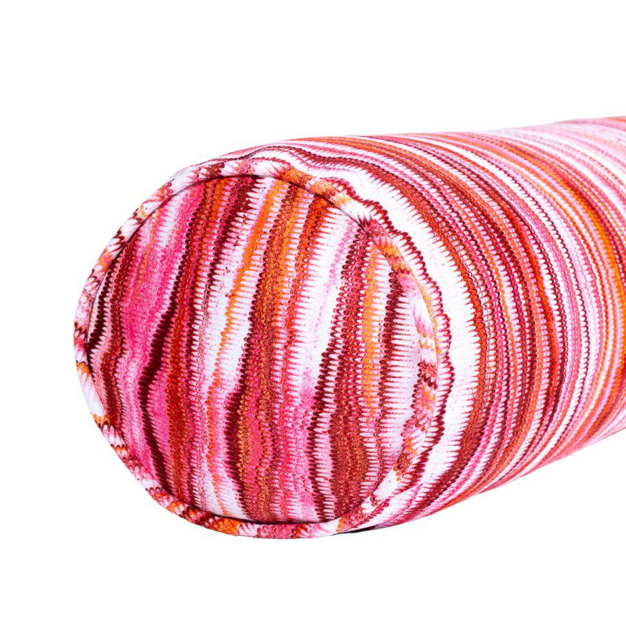 Myriad Marble Rosey Pink Bolster Pillow