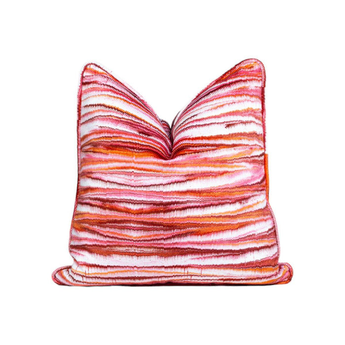 Myriad Marble Rosey Pink | Throw Pillow