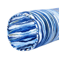 Myriad Marble Larkspur Blue Bolster Pillow