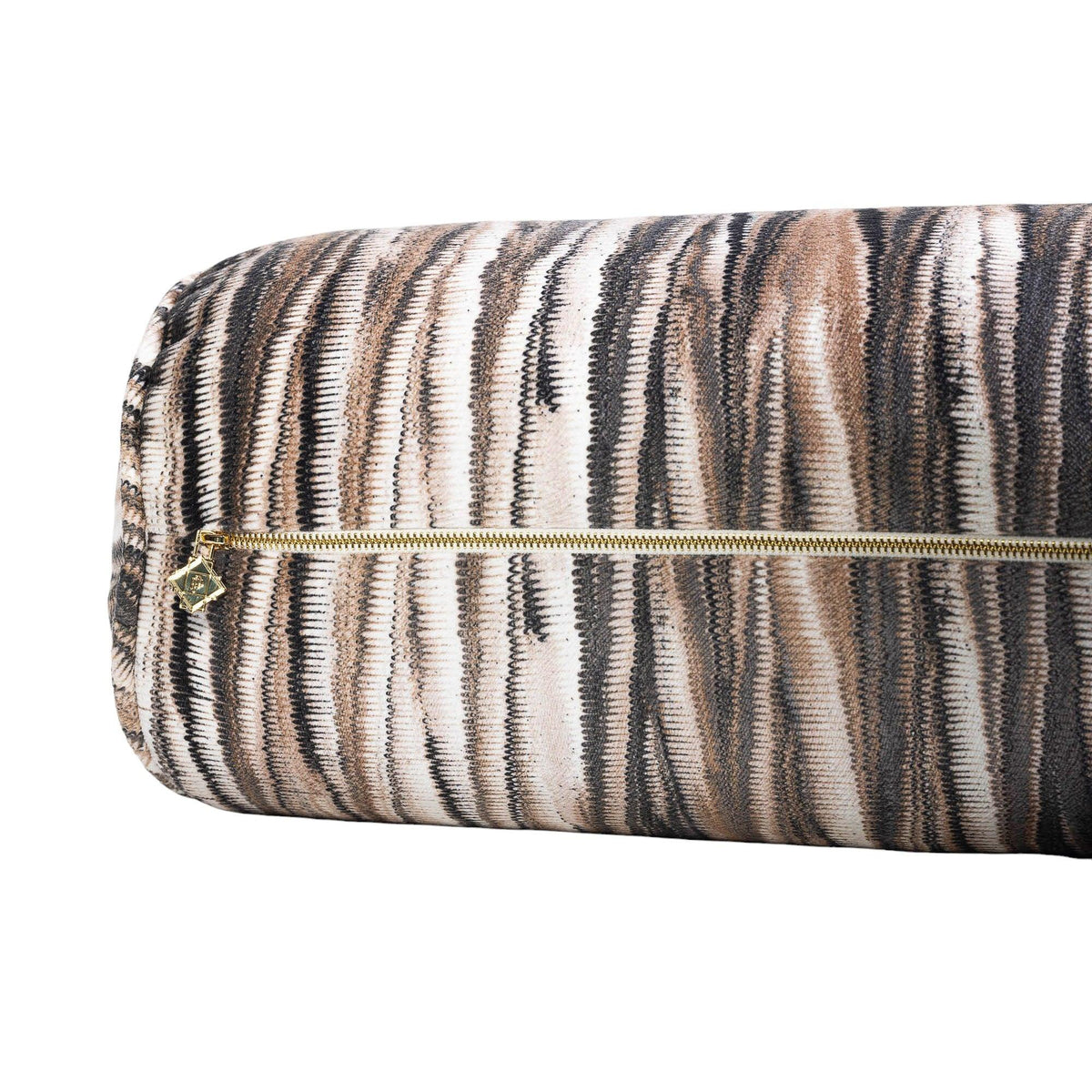 Myriad Marble Espresso Brown Bolster Pillow