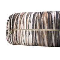 Myriad Marble Espresso Brown Bolster Pillow