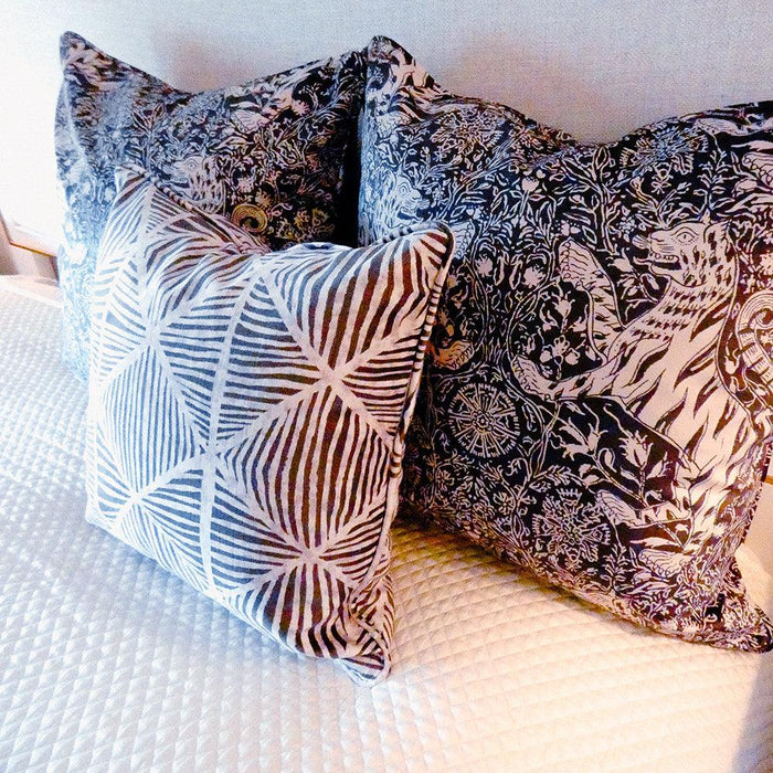 Blackbird Onyx Black Throw Pillow