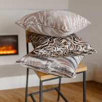 Zigby Sand Animal Print | Throw Pillow