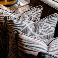 Mali Onyx  Black Throw Pillow