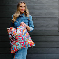 Veneta Floral Pink | Throw Pillow