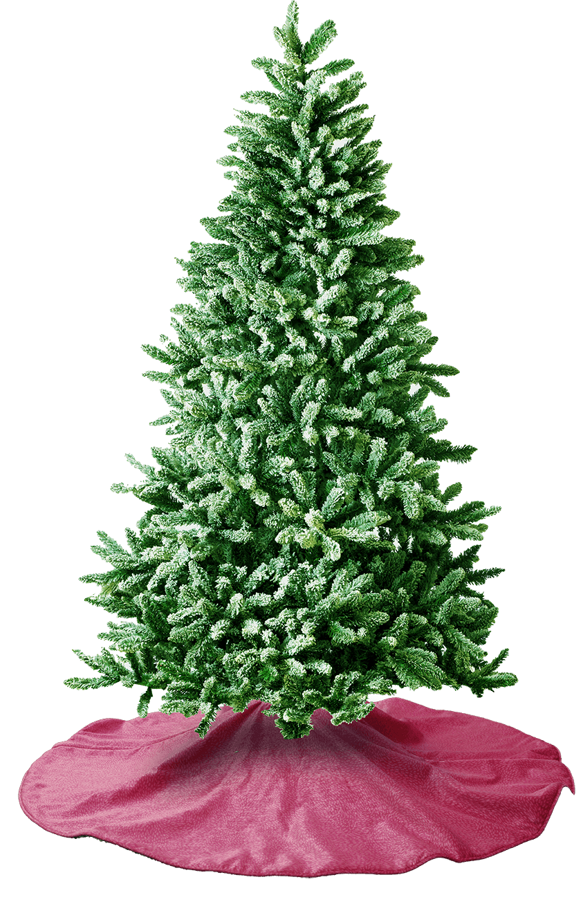 Sugarplum Dream Tree Skirt | Reversible Green & Pink Pattern