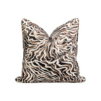 20 x 20 pillow Sabine espresso pattern THROW PILLOW