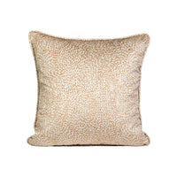 Soren Almond Milk | Cream & Tan Throw Pillow