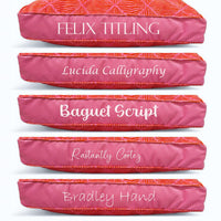 The Dolly | Orange & Pink Customizable Pet Bed