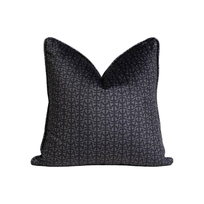Valsell Graphite | Grey & Black Throw Pillow