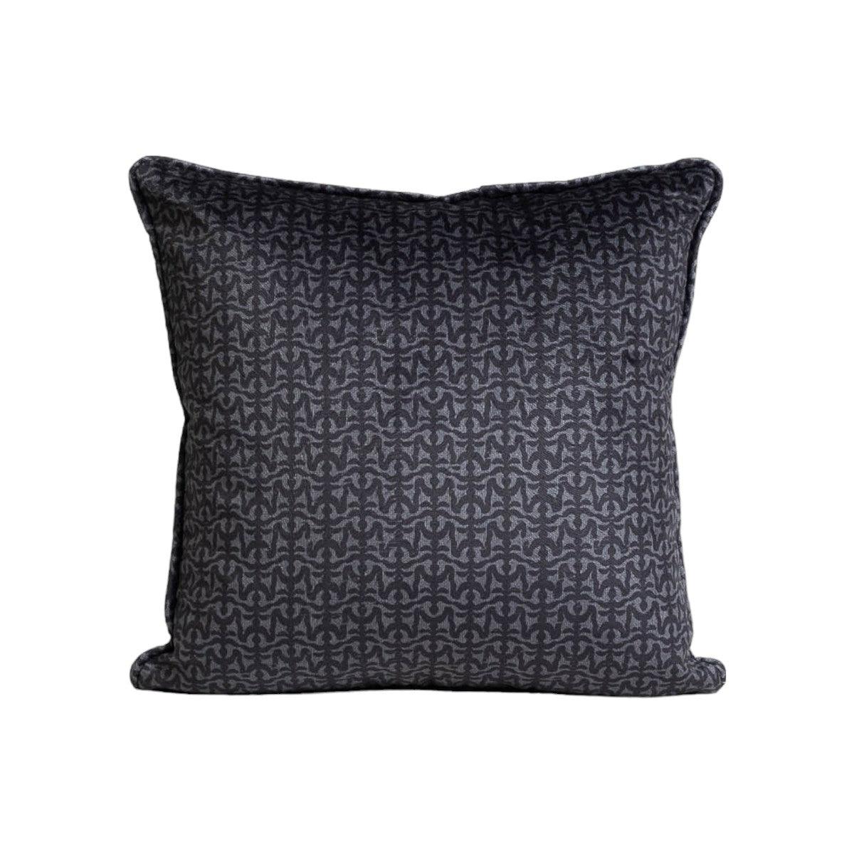 Valsell Graphite | Grey & Black Throw Pillow