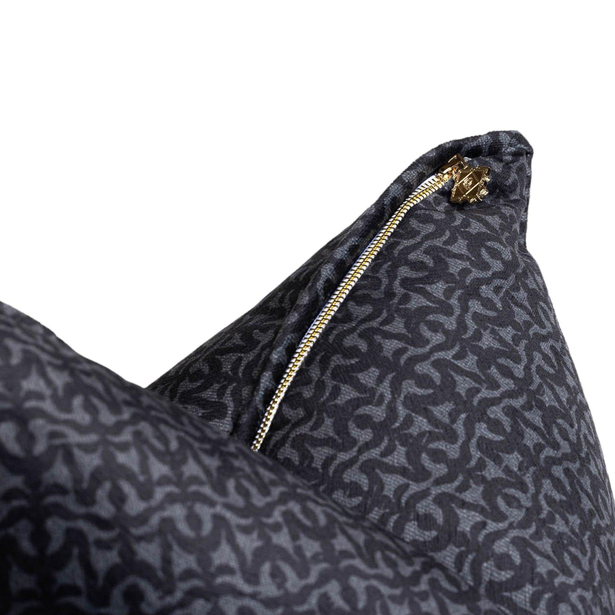 Valsell Graphite | Grey & Black Throw Pillow
