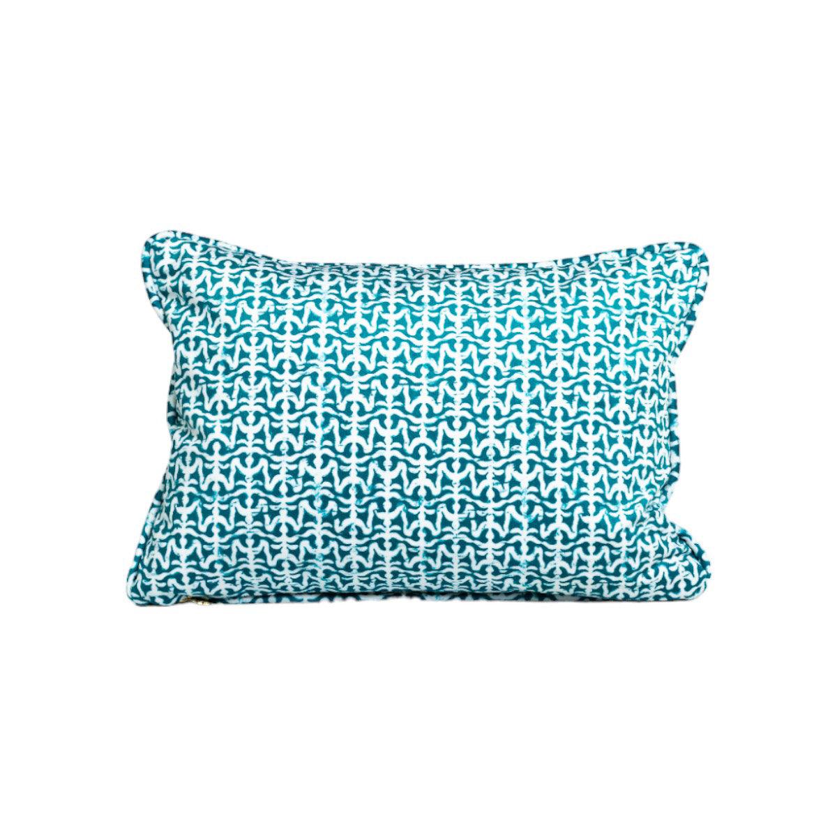 Valsell Parakeet | Green Lumbar Pillow