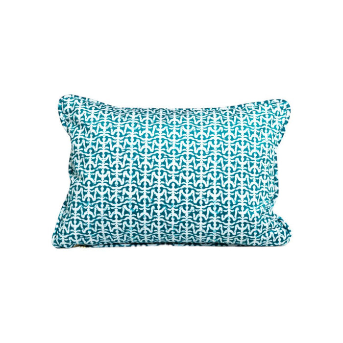 Valsell Parakeet | Green Lumbar Pillow