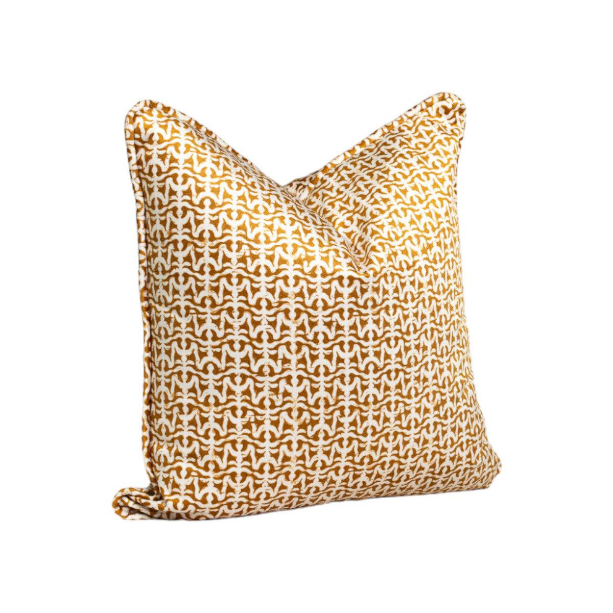 Valsell Sunbaked | Golden Throw Pillow