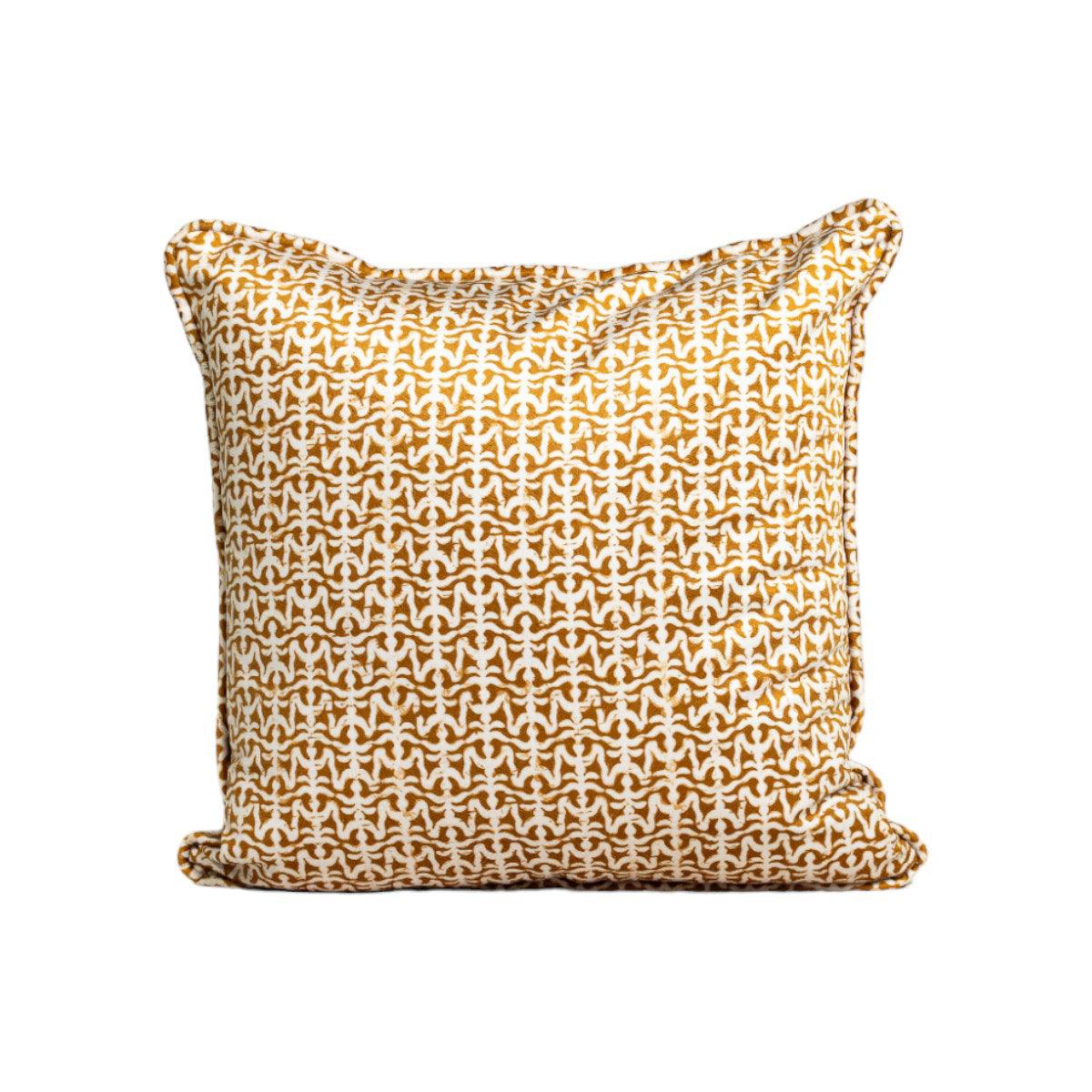 Valsell Sunbaked | Golden Throw Pillow