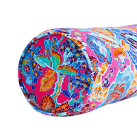 Veneta Floral Pink Bolster Pillow