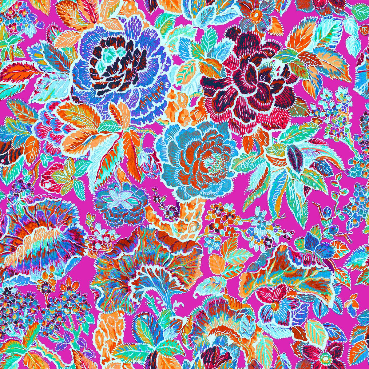 Veneta Floral Pink | Fabric By The Yard
