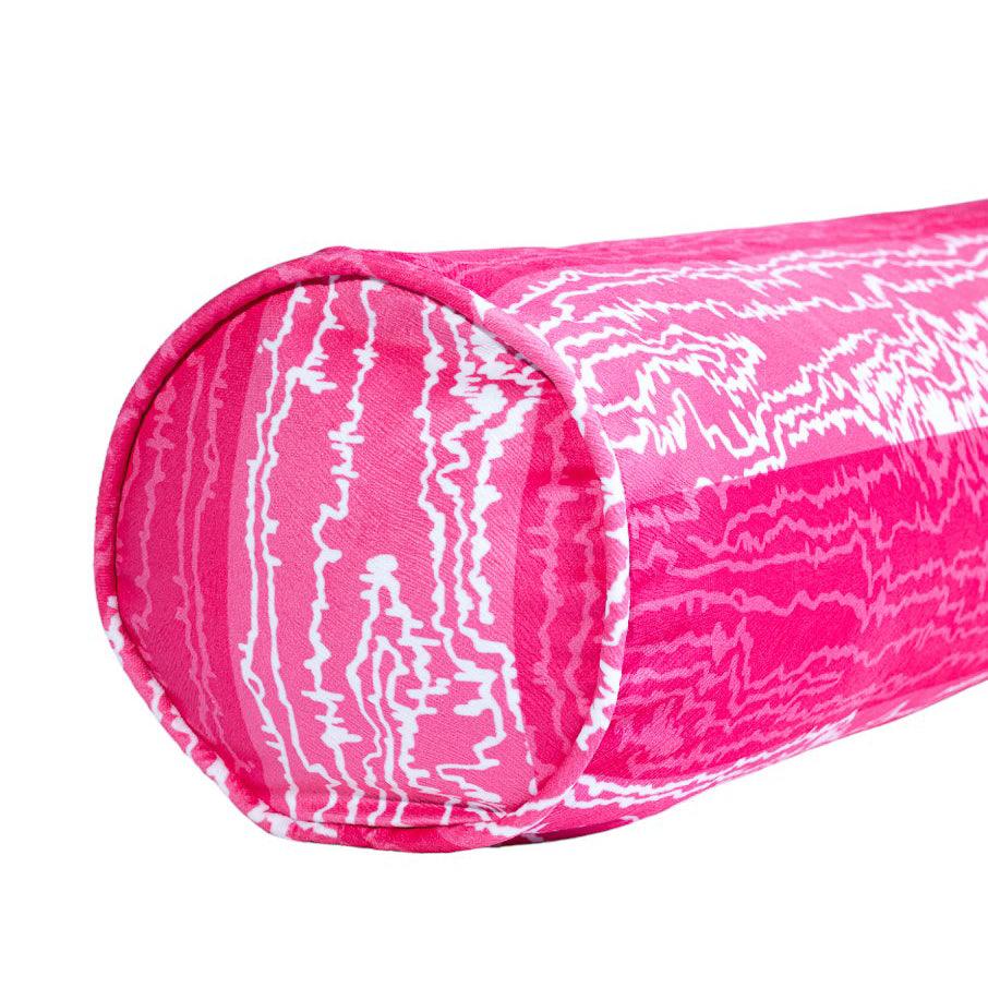 Yari Zany Pink Bolster Pillow