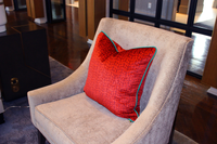 Crimson Fir Corded Throw Pillow