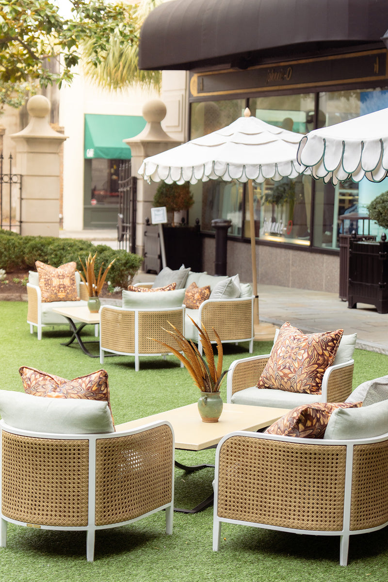 outdoor furniture on astroturf