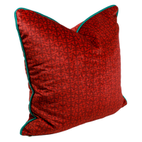 Crimson Fir Corded Throw Pillow
