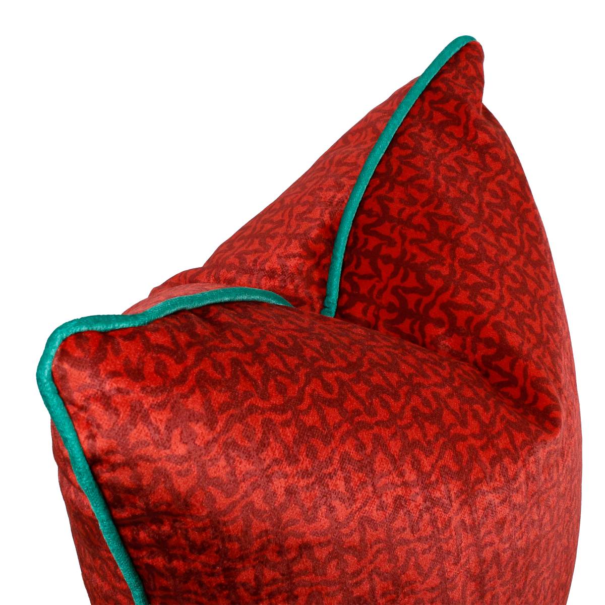 Crimson Fir Corded Throw Pillow