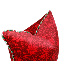 Festive Fleur Corded Throw Pillow