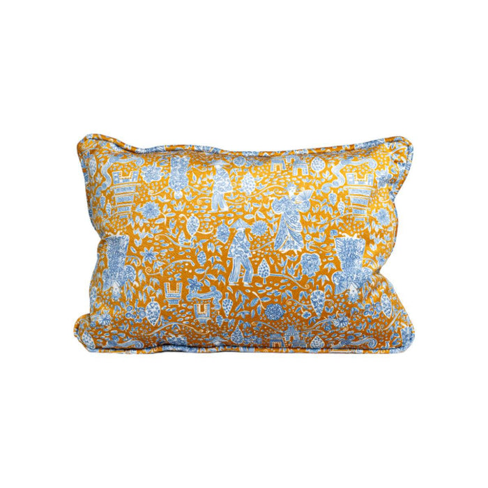 Ganni Sunbaked | Chinoiserie Lumbar Throw Pillow