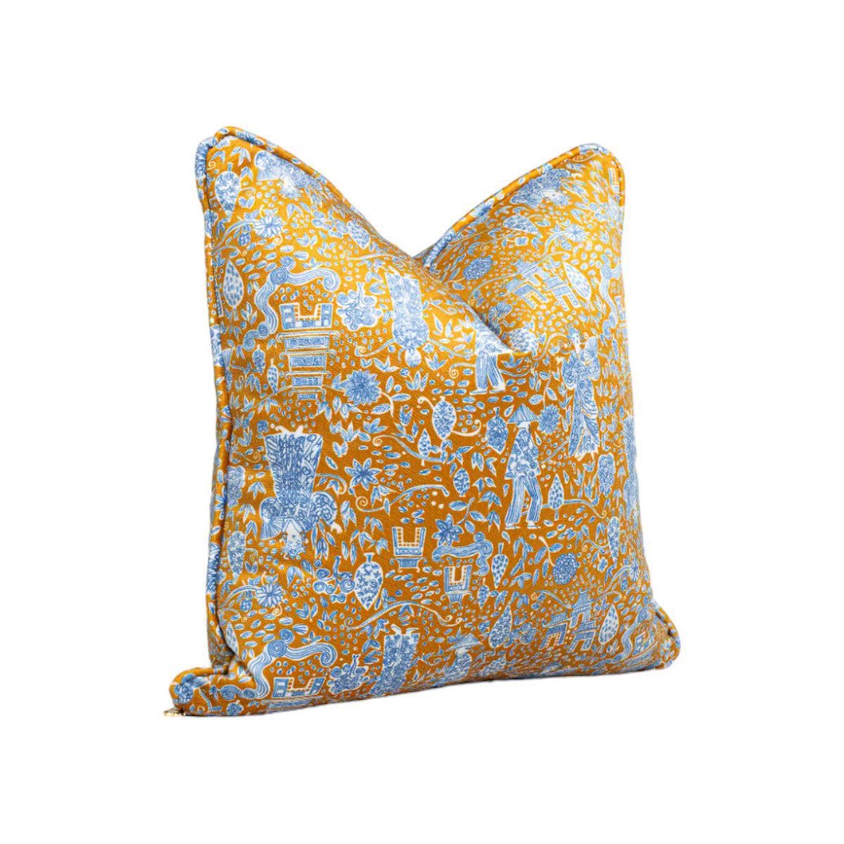 Ganni Sunbaked | Chinoiserie Throw Pillow