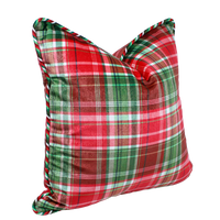 Highland Plaid Corded Throw Pillow