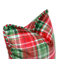 Highland Plaid Corded Throw Pillow