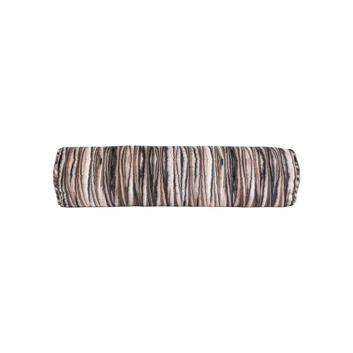 Myriad Marble Espresso Brown Bolster Pillow