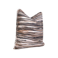 MYRIAD MARBLE ESPRESSO THROW PILLOW