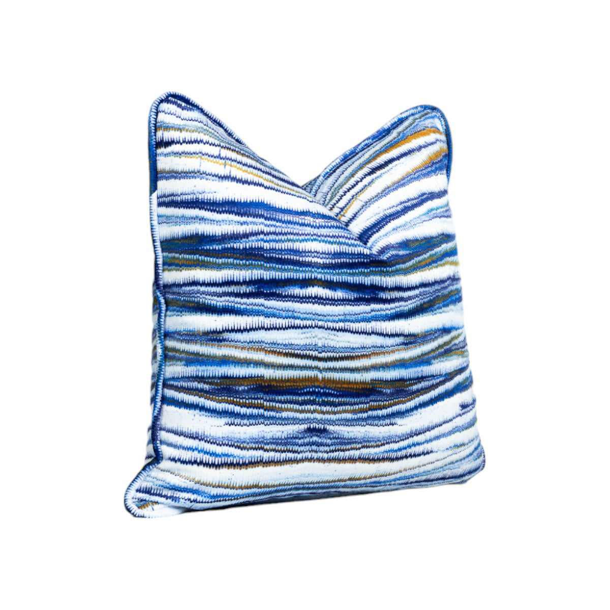 Myriad Marble Larkspur Throw Pillow