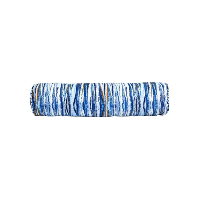 Myriad Marble Larkspur Blue Bolster Pillow