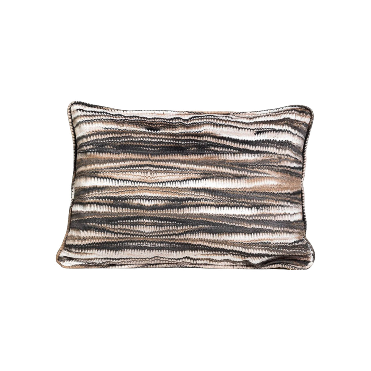 Myriad Marble Espresso Throw Pillow