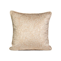 Soren Almond Milk | Cream & Tan Throw Pillow