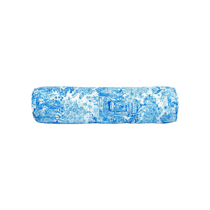 Senlin Azure Blue | Chinoiserie Bolster Pillow