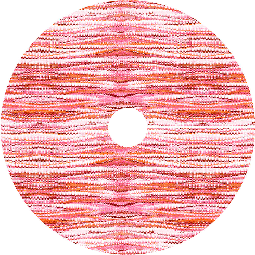 Sunset Spritz Tree Skirt | Reversible Pink & Red Patterns