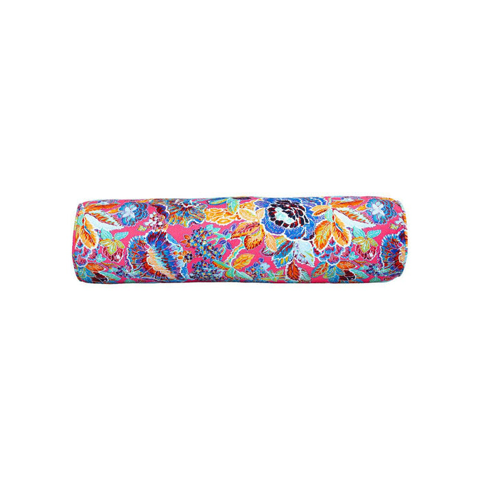 Veneta Floral Pink Bolster Pillow